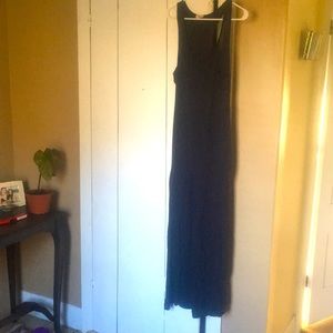 Long soft navy dress